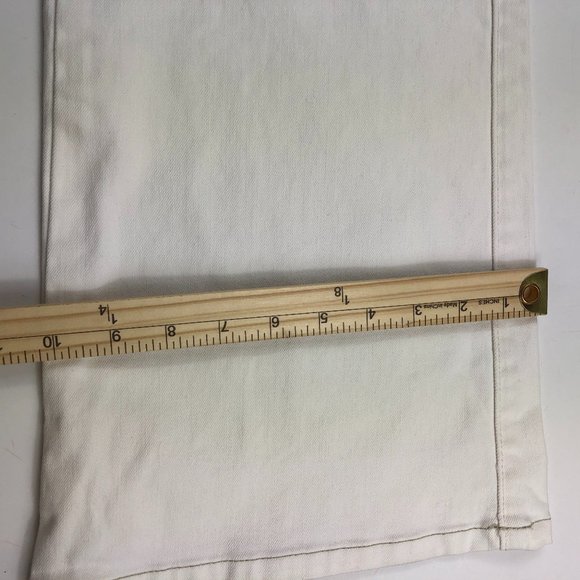 Tommy Hilfiger White High Waist Boot Cut American Freedom Denim Jeans Timeless - Picture 14 of 16